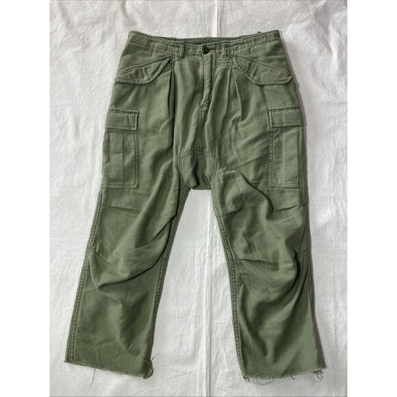 R13 Army Surplus Military Cargo Pant Mens 28 Regular Olive 32x21 - Picture 1 of 11